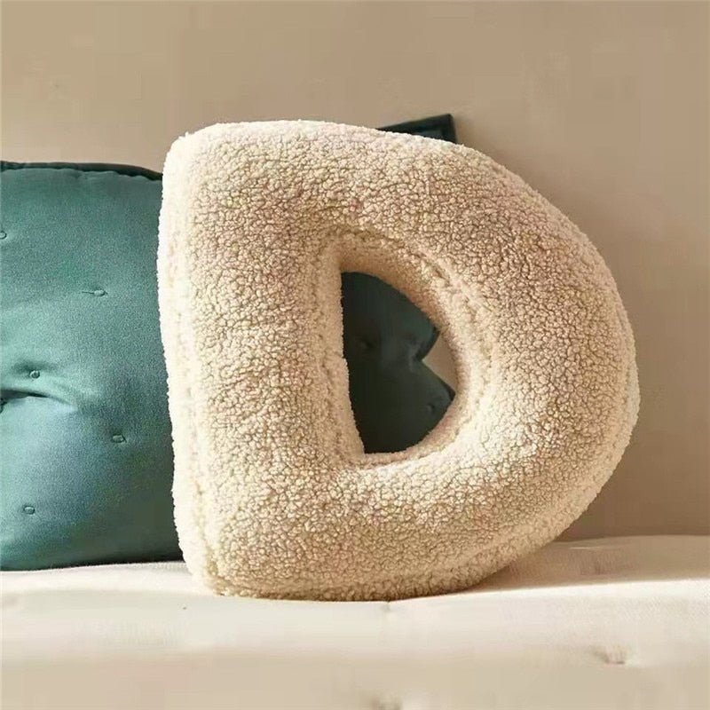 Plush Letter Pillow - Soft Letter Pillow for Bedroom and Children's Room