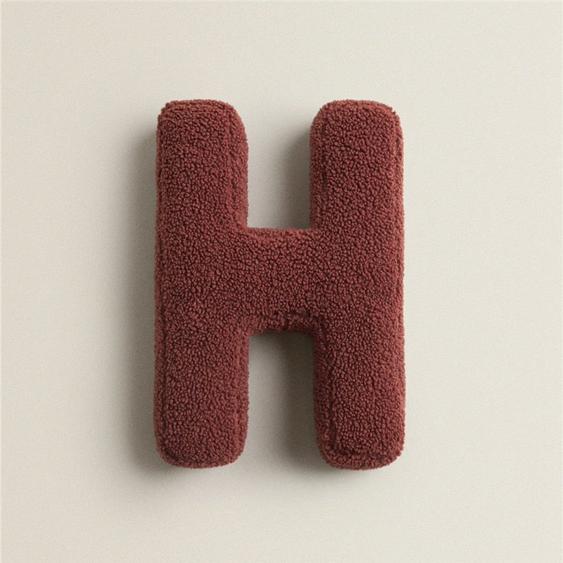 Plush Letter Pillow - Soft Letter Pillow for Bedroom and Children's Room