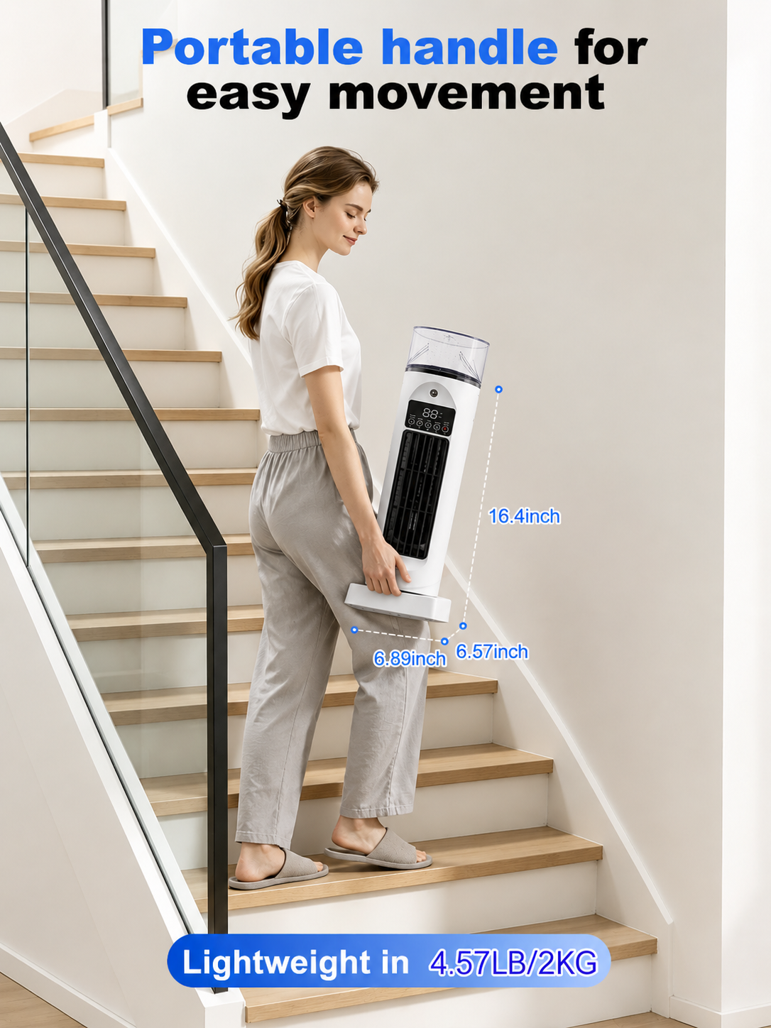 Portable 4-in-1 Room Cooler with Remote Control and Timer - Image 2