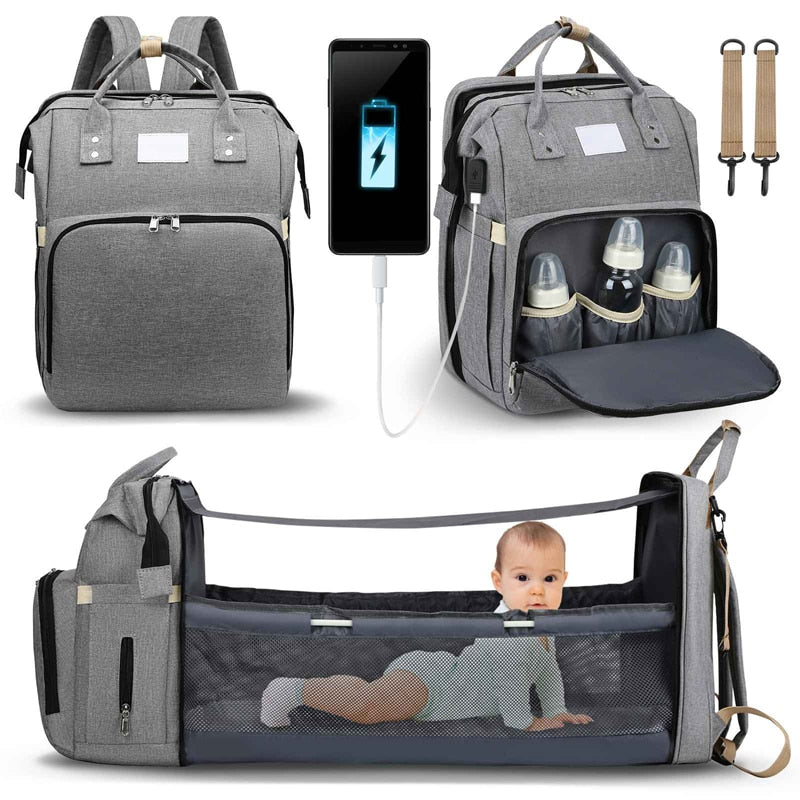 Portable Baby Bed & Changing Station Travel Backpack