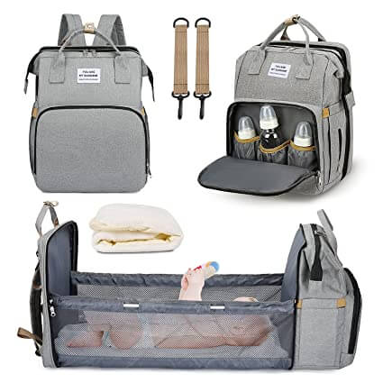 Portable Baby Bed & Changing Station Travel Backpack