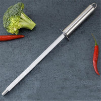 Professional Knife Sharpening Rod – Durable Stainless Steel and Comfortable to Use – Perfect for Home and Professional Kitchens