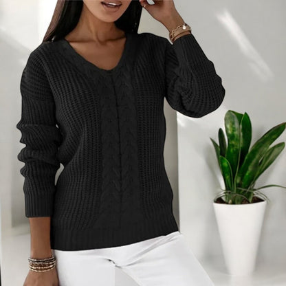 Relaxed-Fit Long-Sleeve Sweater