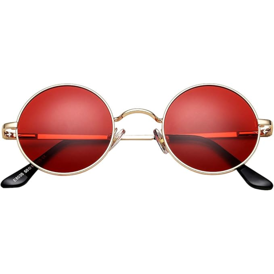 Retro Round Polarized Sunglasses - Lenno