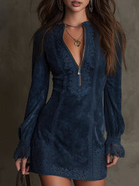 Rosie | Women's Long Sleeve A-Line Mini Dress