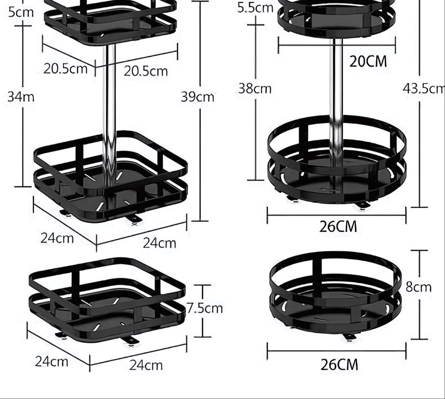Rotating Storage Shelf - TwistRack 360°