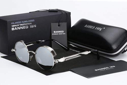 Round Retro Polarized Steampunk Sunglasses – Argo