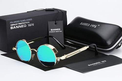 Round Retro Polarized Steampunk Sunglasses – Argo