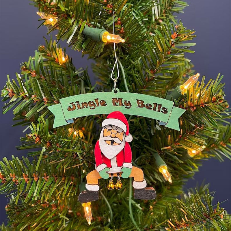 Santa Bell Hanging Ornament