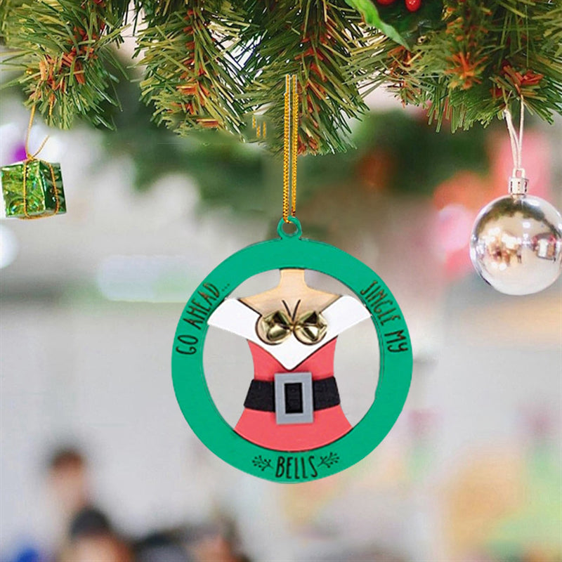 Santa Bell Hanging Ornament