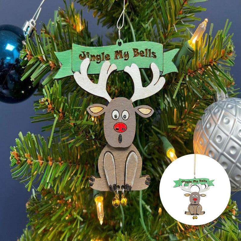 Santa Bell Hanging Ornament