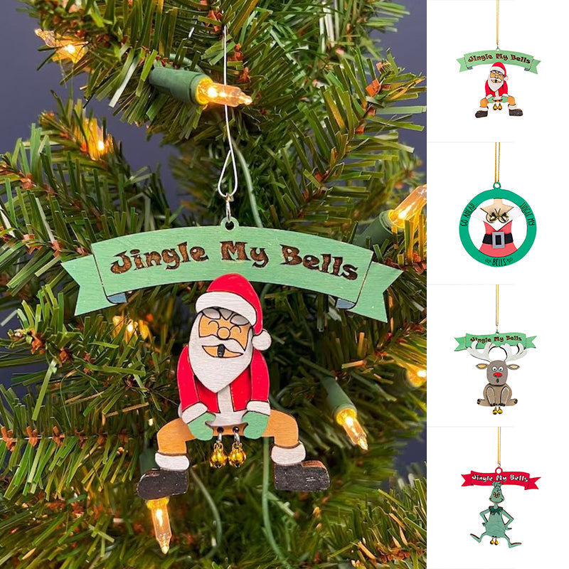 Santa Bell Hanging Ornament