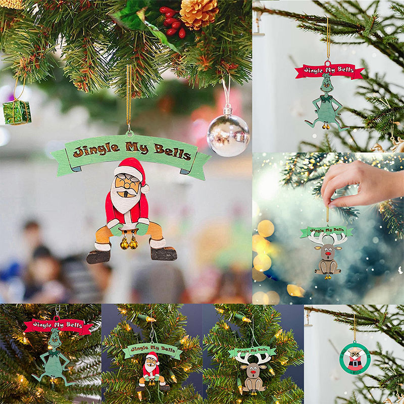 Santa Bell Hanging Ornament