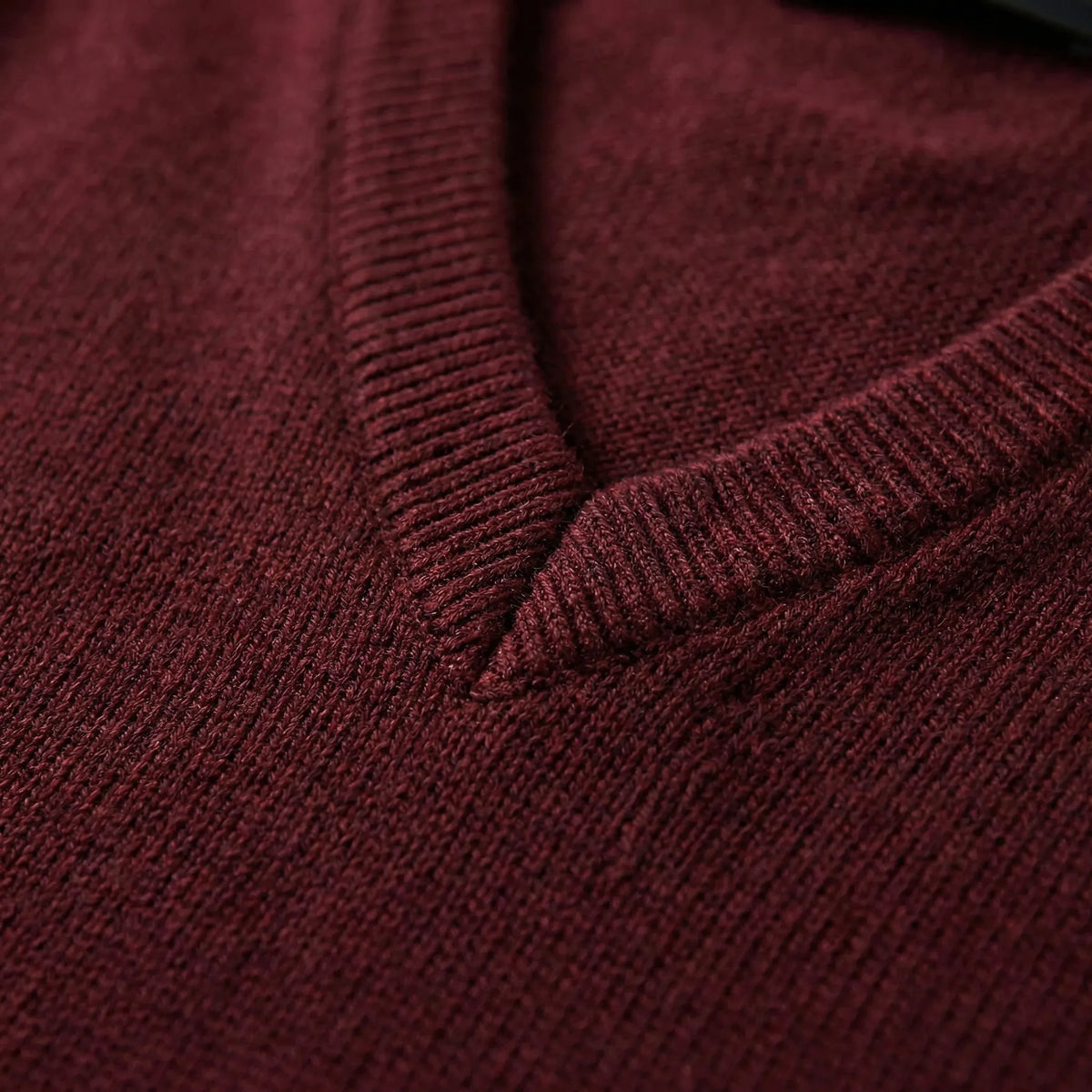 Sleeveless V-Neck Sweater Vest