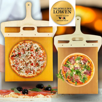 Italian Birch Pizza Peel with Sliding Mechanism