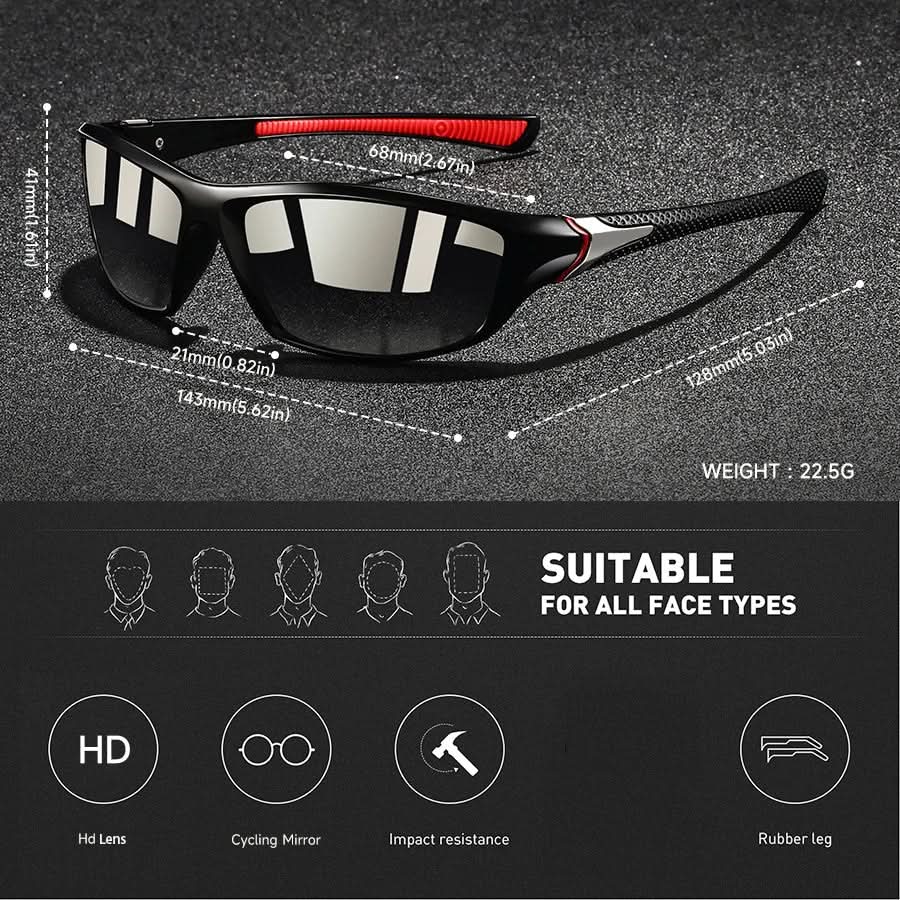 SOLARION – Sport sunglasses with polarized lenses & UV400 protection
