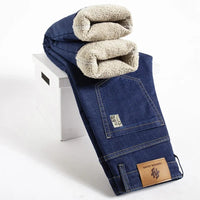 Men's Lambskin Lined Straight Jeans