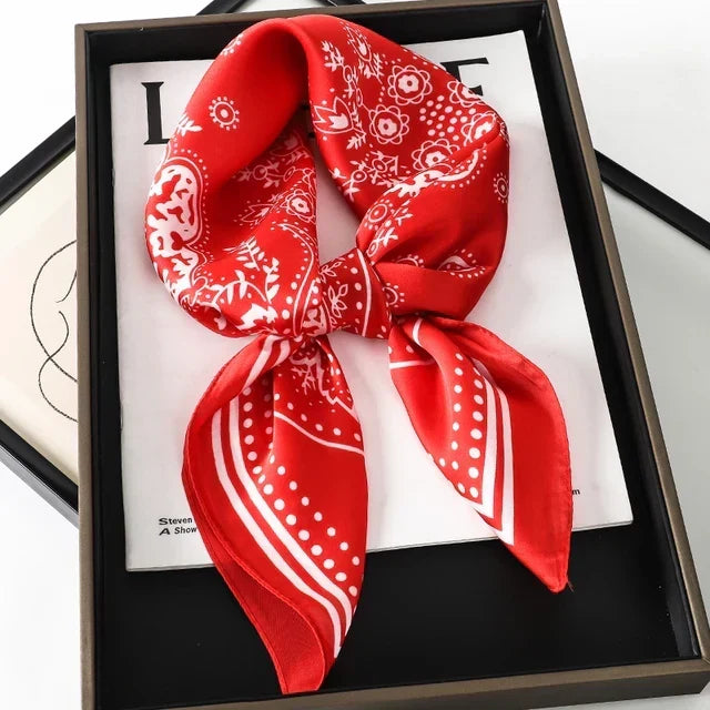 Striped Silk Scarf