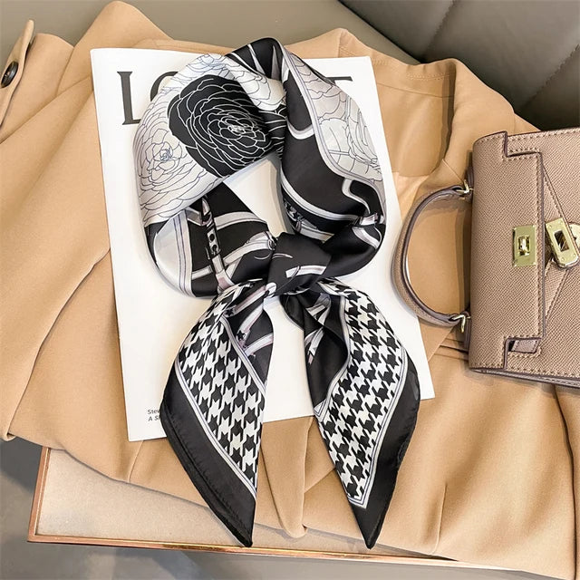 Striped Silk Scarf