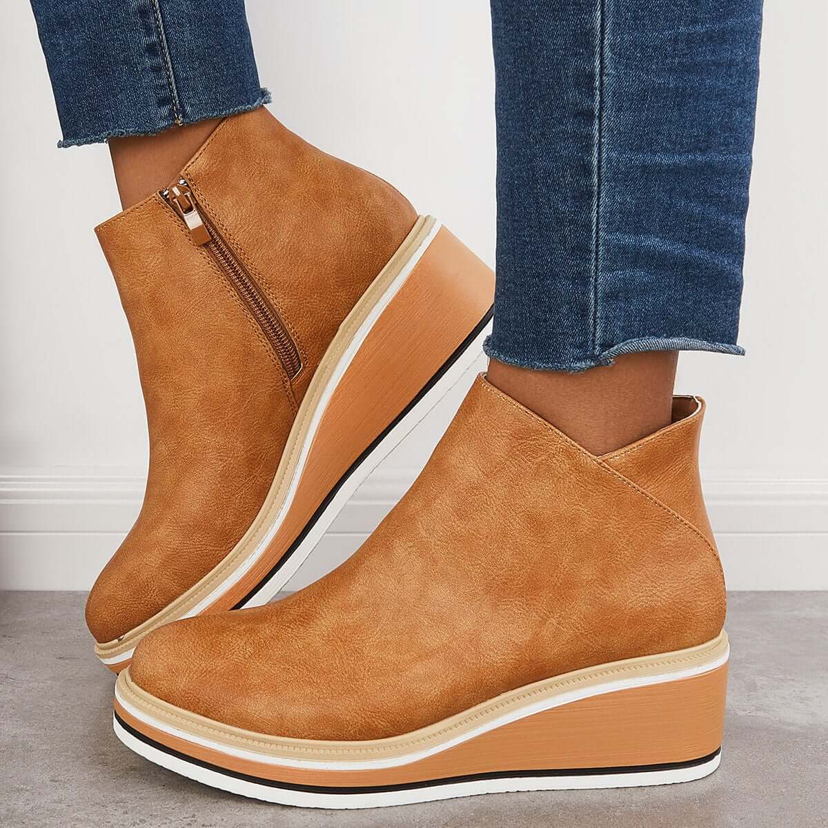 Stylish Autumn Heeled Ankle Boots