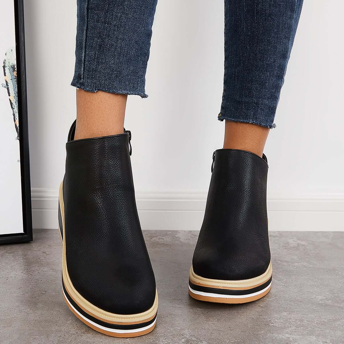 Stylish Autumn Heeled Ankle Boots