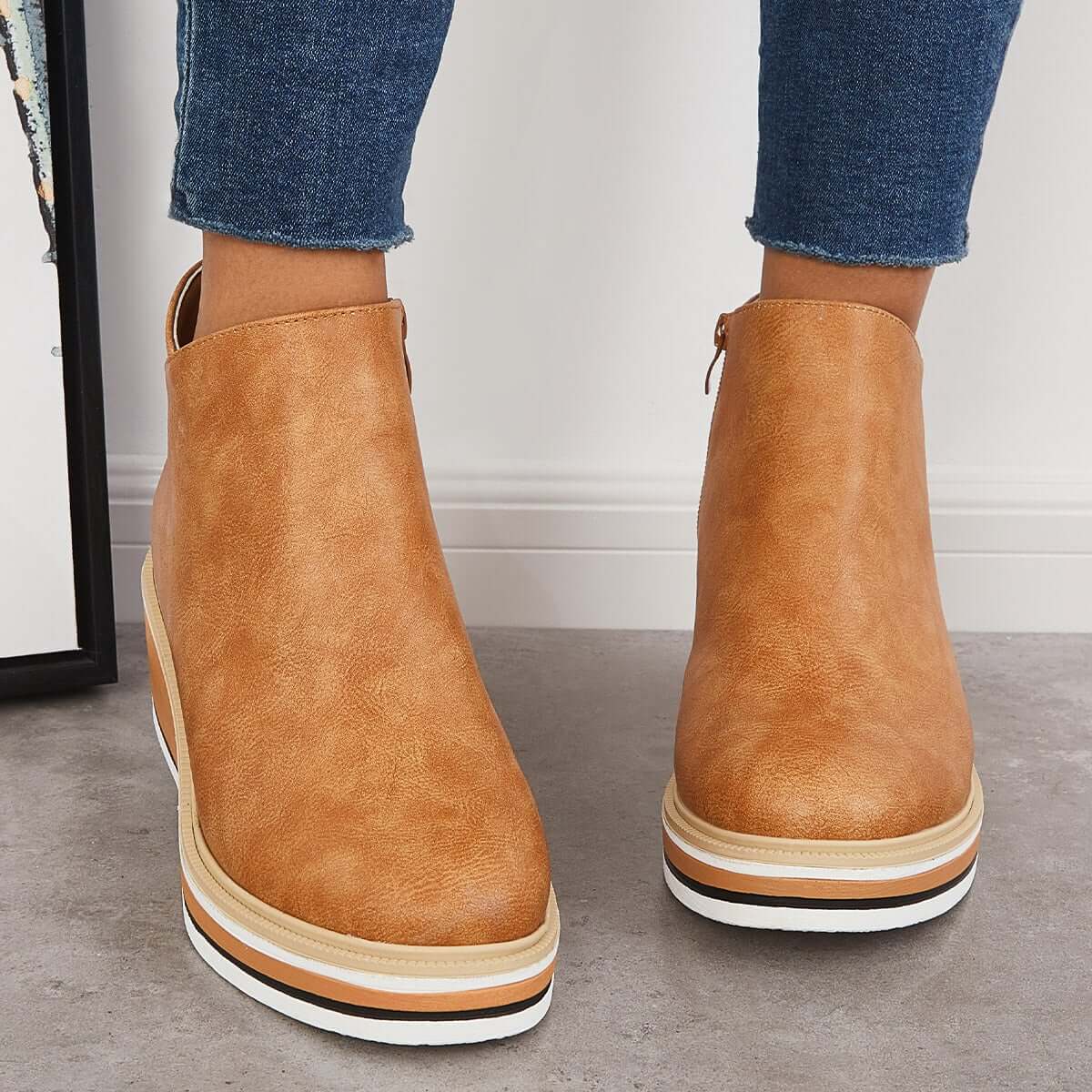 Stylish Autumn Heeled Ankle Boots