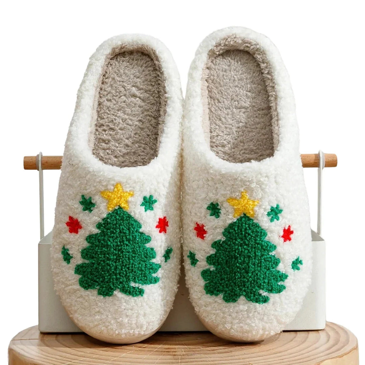 Teddy Slippers - Retro Christmas Slippers with Non-Slip Sole