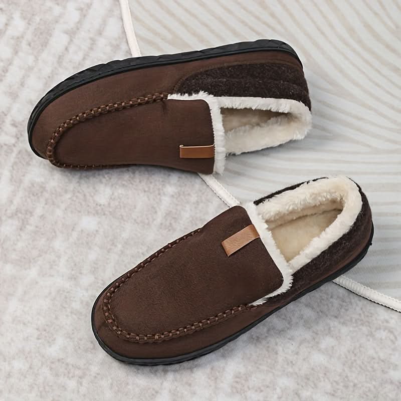 TERRAWOOL – Warm Men's Slip-On Shoes Made of Man-Made Wool