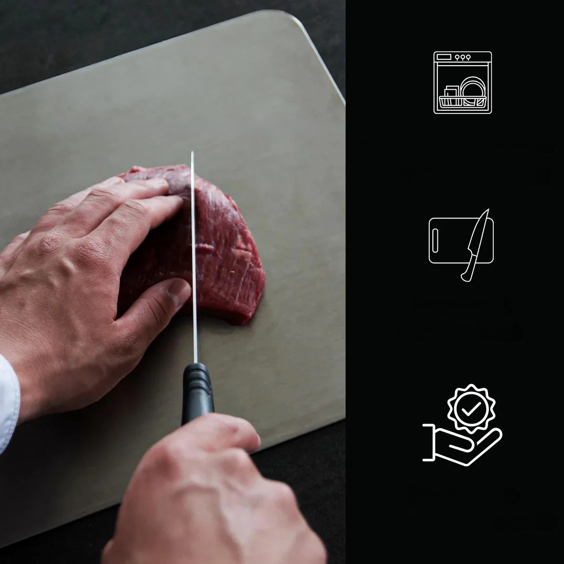 Thick Titanium Cutting Board