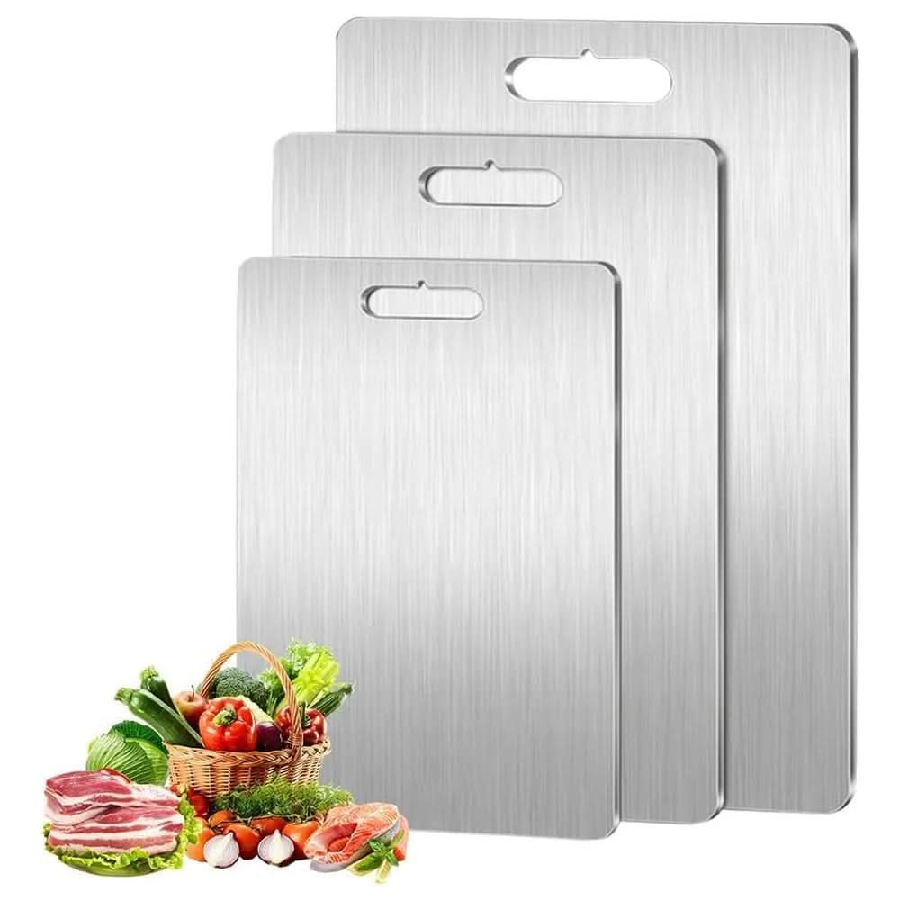 TITANCLEAN – Stainless Steel Cutting Board for Hygienic and Precise Work
