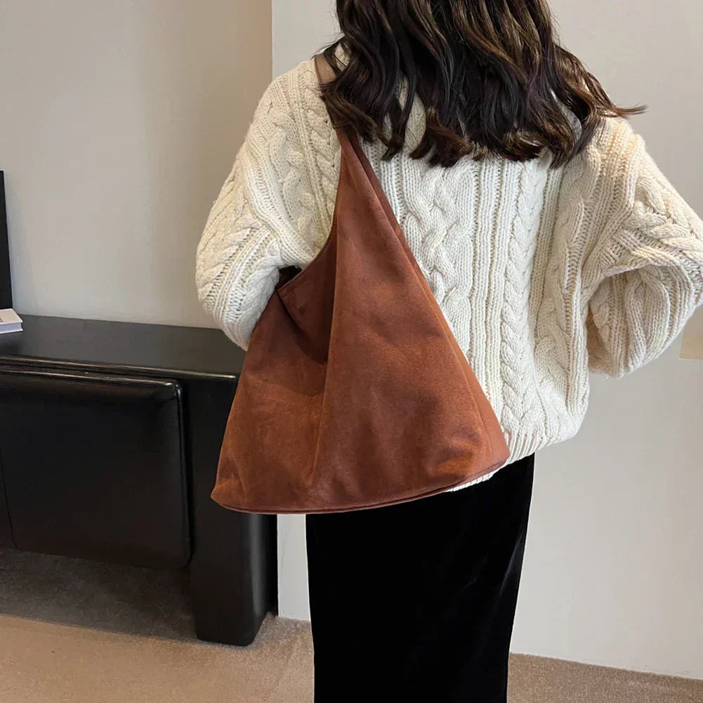 Tote Bag Made of Natural Suede