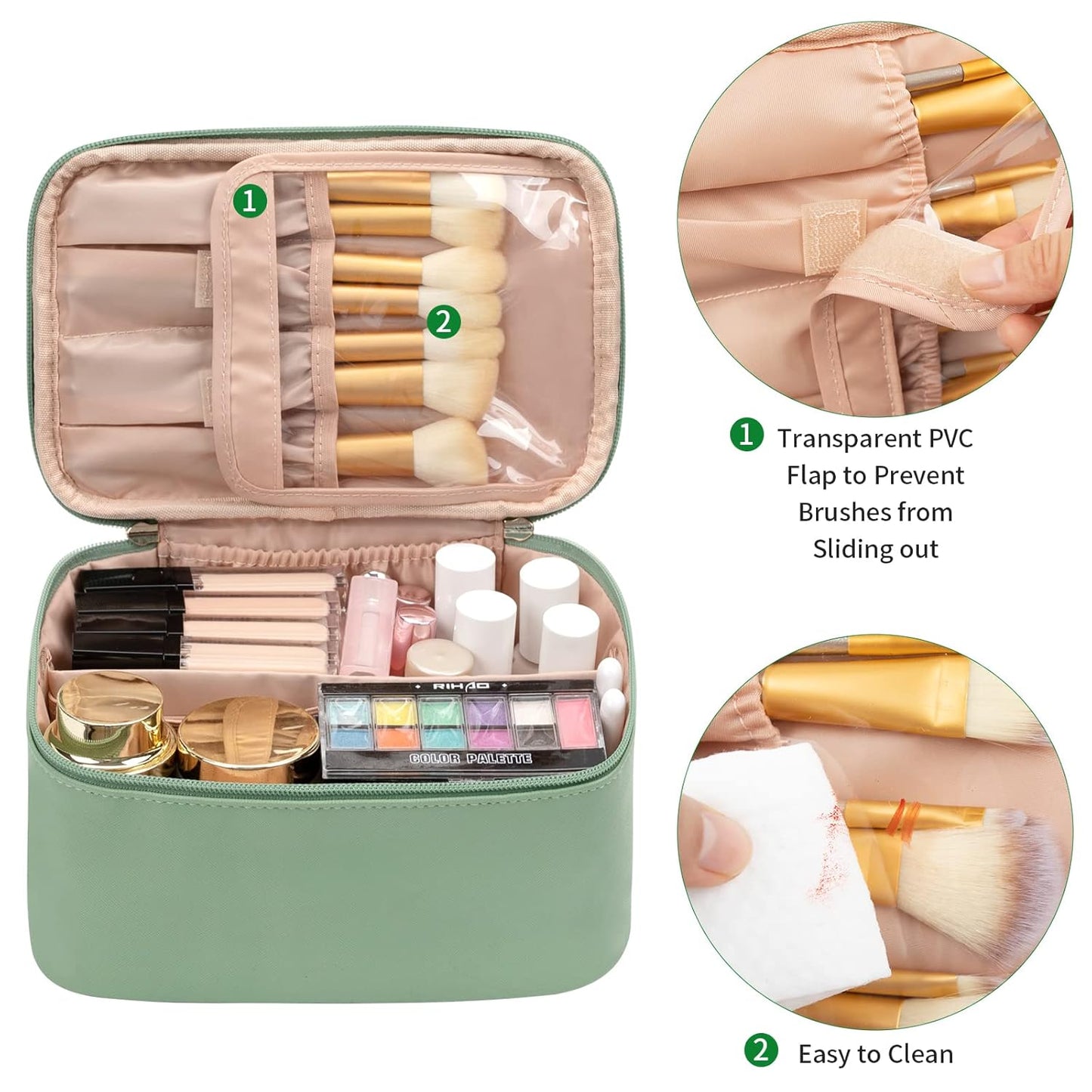 Travel-friendly Make-up Organizer with Dividers