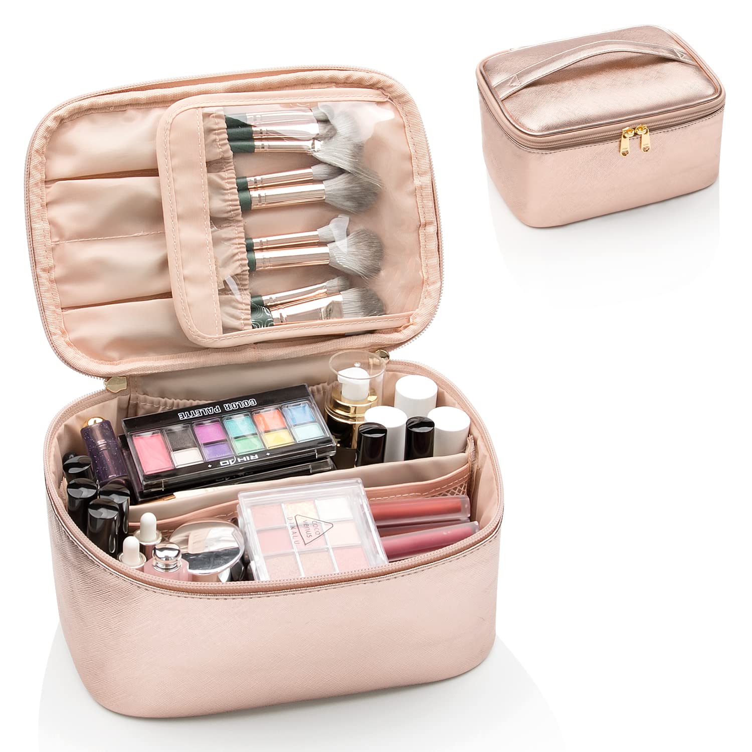 Travel-friendly Make-up Organizer with Dividers
