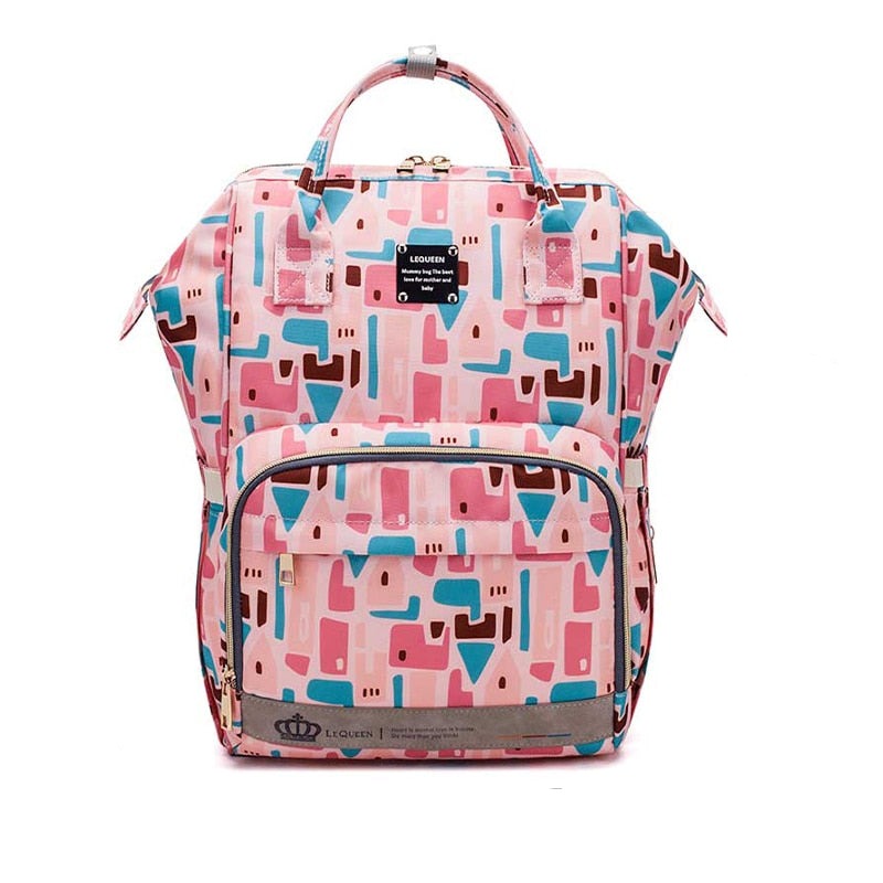 Unisex Large-Capacity Baby Diaper Backpack - Multi-Pocket Waterproof Travel Bag