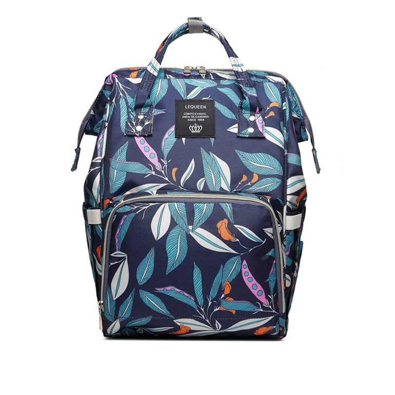 Unisex Large-Capacity Baby Diaper Backpack - Multi-Pocket Waterproof Travel Bag