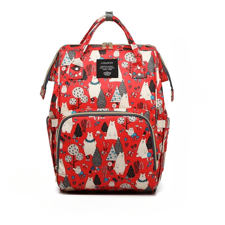 Unisex Large-Capacity Baby Diaper Backpack - Multi-Pocket Waterproof Travel Bag