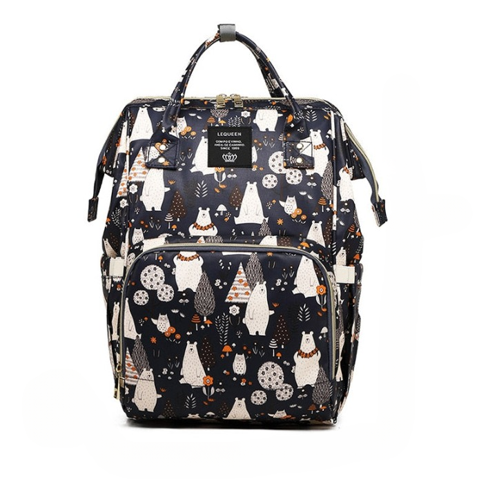 Unisex Large-Capacity Baby Diaper Backpack - Multi-Pocket Waterproof Travel Bag