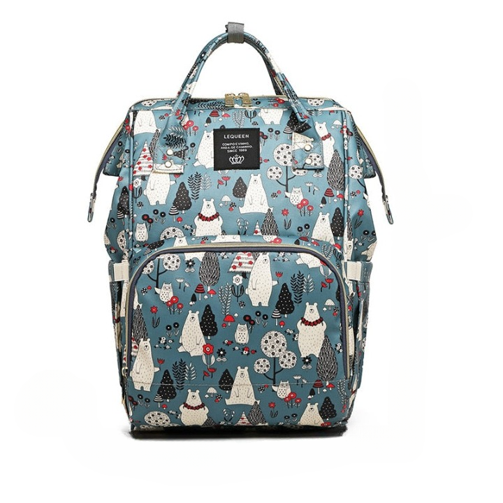 Unisex Large-Capacity Baby Diaper Backpack - Multi-Pocket Waterproof Travel Bag