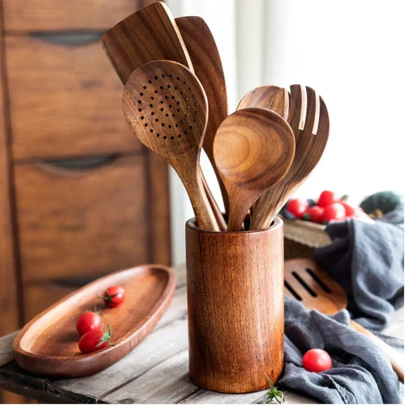 Versatile Acacia Kitchen Utensil Set