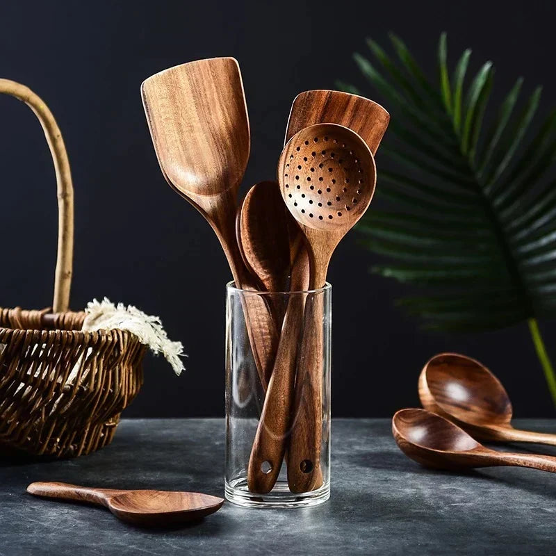 Versatile Acacia Kitchen Utensil Set