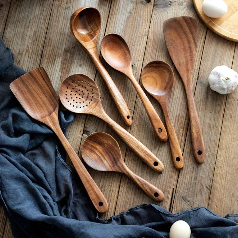 Versatile Acacia Kitchen Utensil Set