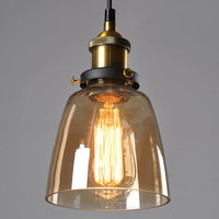 Vintage-Style Antique Glass Pendant Light