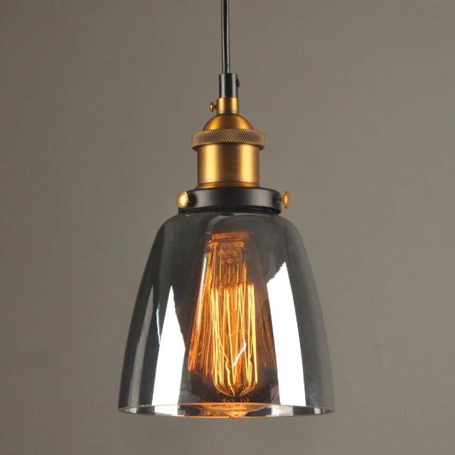 Vintage-Style Antique Glass Pendant Light