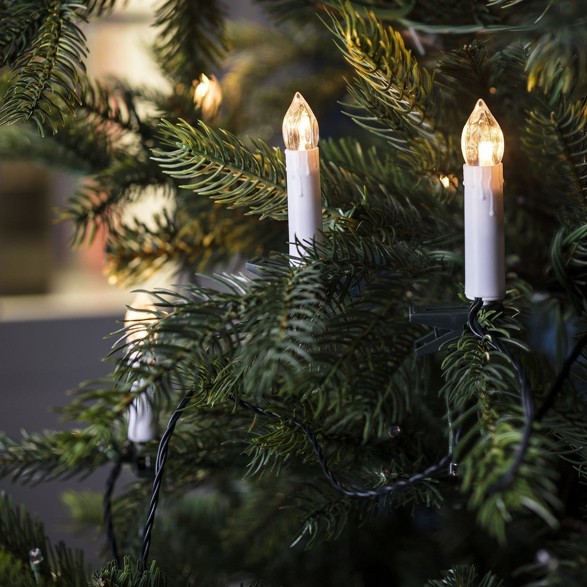 Warm White LED Candle Lights – Classic Christmas Tree Decorations