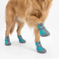 Waterproof and Breathable Dog Paw Boots with Non-Slip Sole for Outdoor Use - Pack of 4
