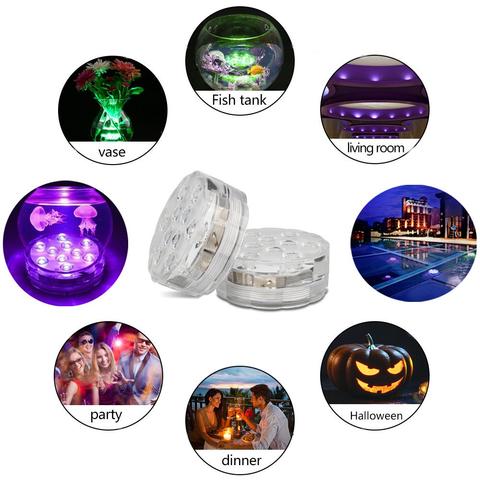 Waterproof LED Underwater Lamp with Remote - GlowRipple