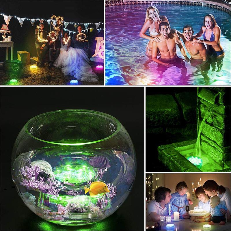 Waterproof LED Underwater Lamp with Remote - GlowRipple