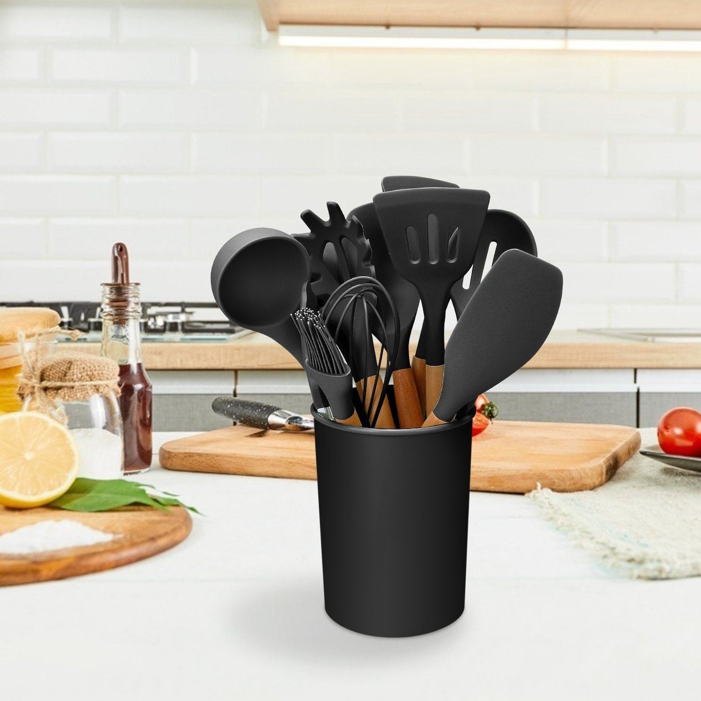 Wearclo | 11-Piece: Silicone Kitchen Utensil Set