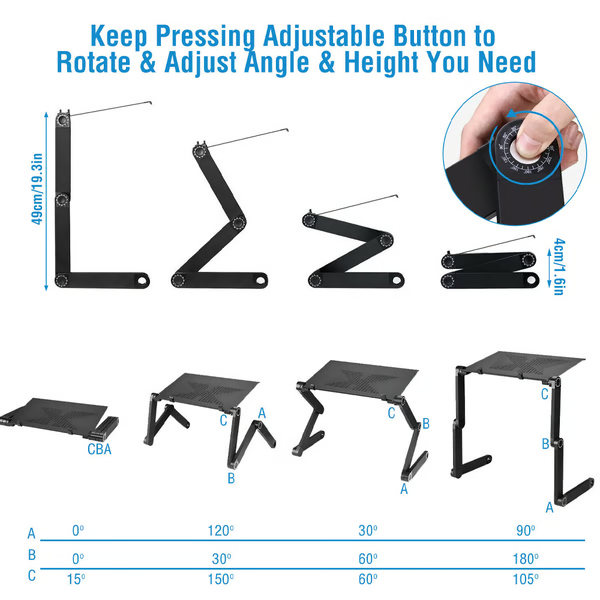 Wearclo | 360° Ergonomic Laptop Stand - FlexStand