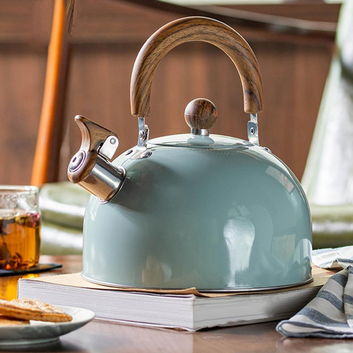 Wearclo | Adjustable Stainless Steel Kettle | With Whistle | 2.5L/3L